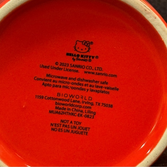 Happy Holidays Hello Kitty 16oz Christmas Mug - Stocking Santa Candy Wreath - Picture 11 of 11